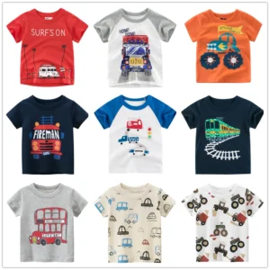 Boys'  Summer Cotton Short Sleeve T-Shirt