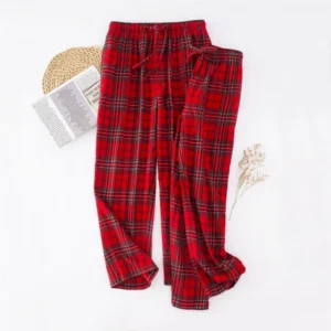 Men’s 100% Cotton Plaid Pajama Pants