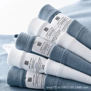 Spring Autumn 300g Heavy-duty Pure Cotton Long Sleeved T-shirt FLoose White Top Thick Base Layer Underneath for Men and Women