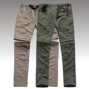 Summer Detachable Quick Dry Cargo Pants Men Waterproof Active Multifunction Pockets Outdoor Long Trousers Casual Pants