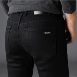 Men’s Black Biker Jeans