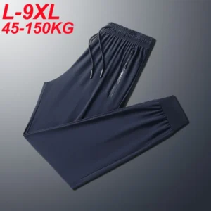 Men’s Plus Size Ice Silk Summer Pants