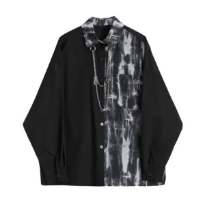 Men's Long Sleeve Tie Dye Shirt
