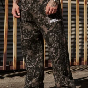 Trendy Men Wide Leg Camouflage Pants