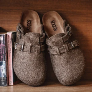 Maden Vintage Wool Felt Mules