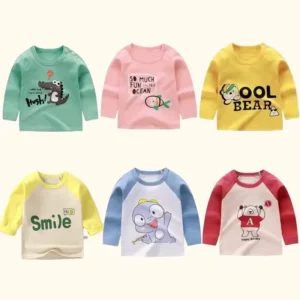 Children's Long Sleeve Cartoon Tops