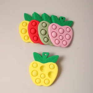 Colorful Food Grade Silicone Baby Teether
