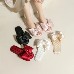 Women's Peep Toe Wedding Slippers