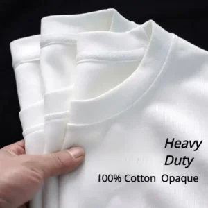 Men’s Heavy Duty White Cotton T-Shirt