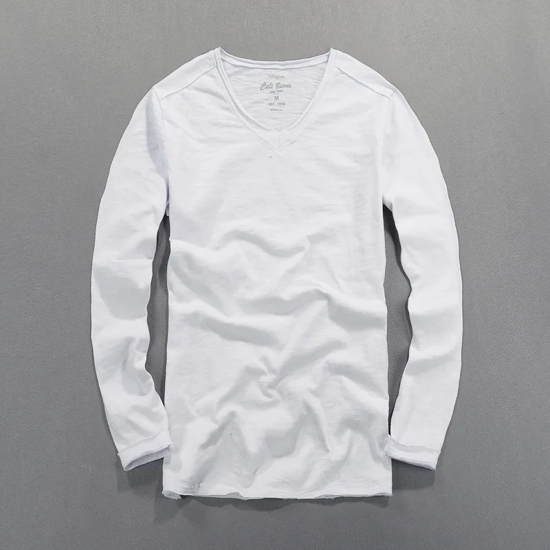 White V-Neck