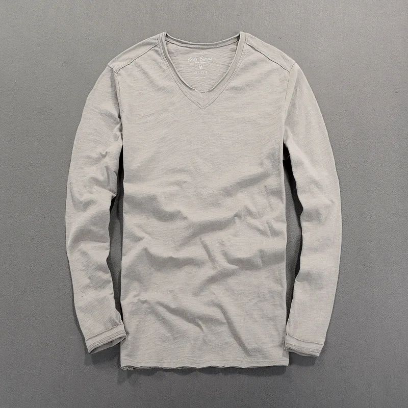 Light gray V-Neck