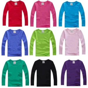 Boys Long Sleeve Cotton T-Shirts