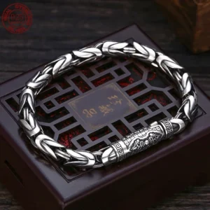 Men’s 925 Sterling Silver Braided Bracelet