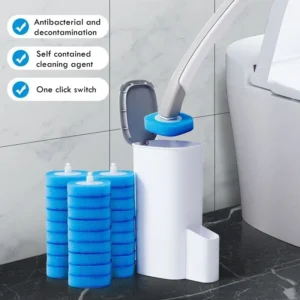 Long Handle Bathroom Cleaner with Disposable Brush