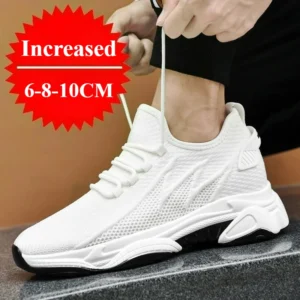 Lace-Up Running Shoes with Elevator Lift