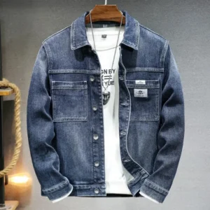 Men’s Casual Single-Breasted Denim Jacket