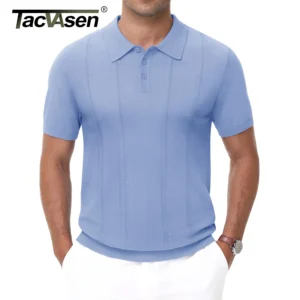 Men’s Knit Polo Shirt Short Sleeve