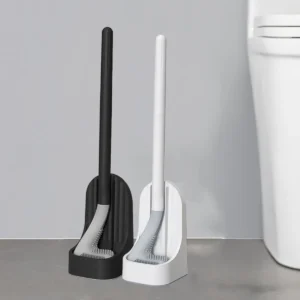Wall-Mounted Toilet Brush with Base