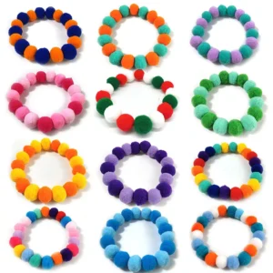 50pcs Elastic Plush Pet Collar