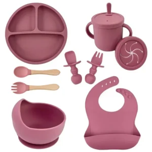 Food-Grade Silicone Baby Dish Set