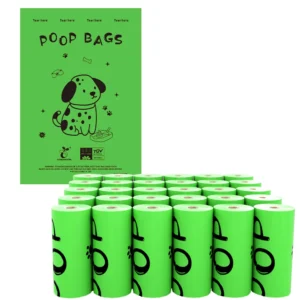 Certified Compostable Biodegradable Dog Poop Bags with Dispenser