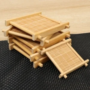 Bamboo Heat-Insulated Tea Trays