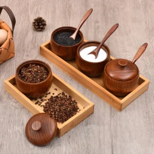 Creative Wooden Seasoning Jar