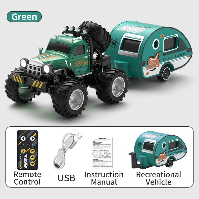 Green With trailer
