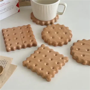 Cookies -Shape Wooden Insulation Pad