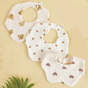 3-Piece Baby Saliva Drool Towel