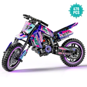 Creative Motorcycle Building Block Set