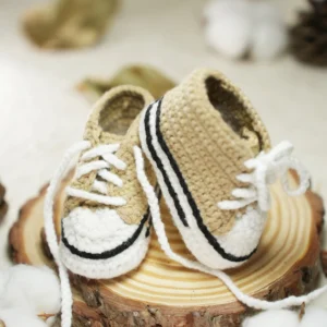 Hand-Woven Baby Yarn Shoes