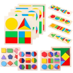 Wooden Shape Matching Puzzle
