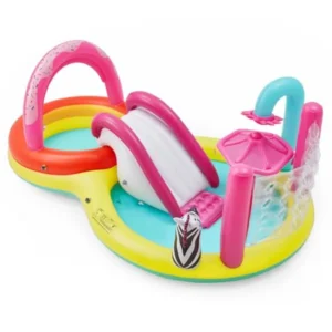 Inflatable Kiddie Pool with Water Slide