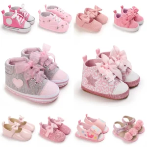 Classic Pink Baby Girls Shoe