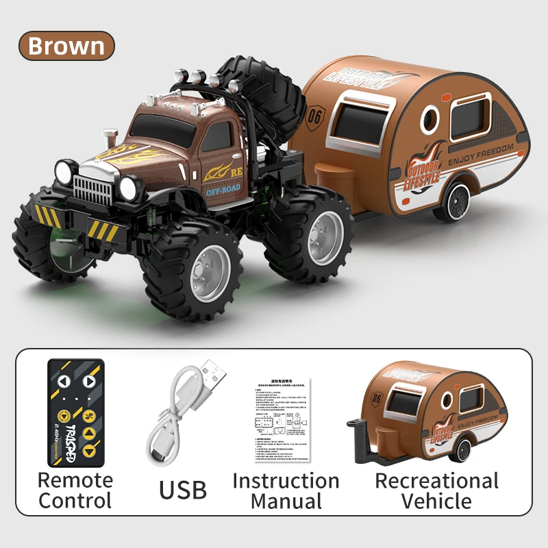 Brown With trailer