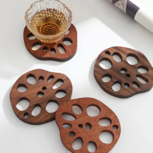 Black Walnut Wooden Teacup Pad