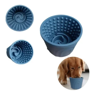 Silicone Slow Feed Dog Bowl, Pet Dog Lick Bowl, Anxiety Relief Snack Dispenser,