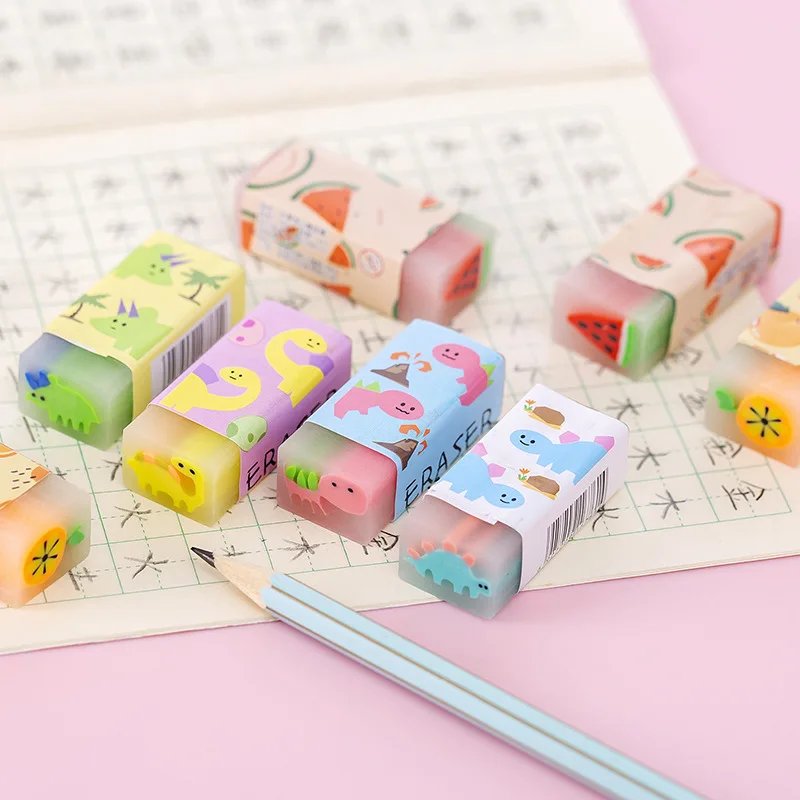 12pcs/set Cute Pencil Eraser Animal Dinosaur Ball Funny Fruit Eraser Desk Pet Eraser School Supplies Prizes Gifts Party Gifts 12pcs/set Cute Pencil Eraser Animal Dinosaur Ball Funny Fruit Eraser Desk Pet Eraser School Supplies Prizes Gifts Party Gifts