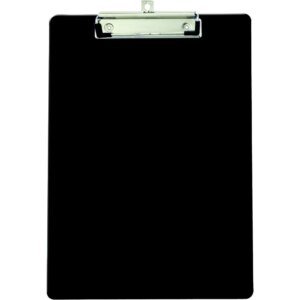 Recycled Eco-Friendly Clipboard – Durable Black Clipboard with Low-Profile Clip for School, Office & Home