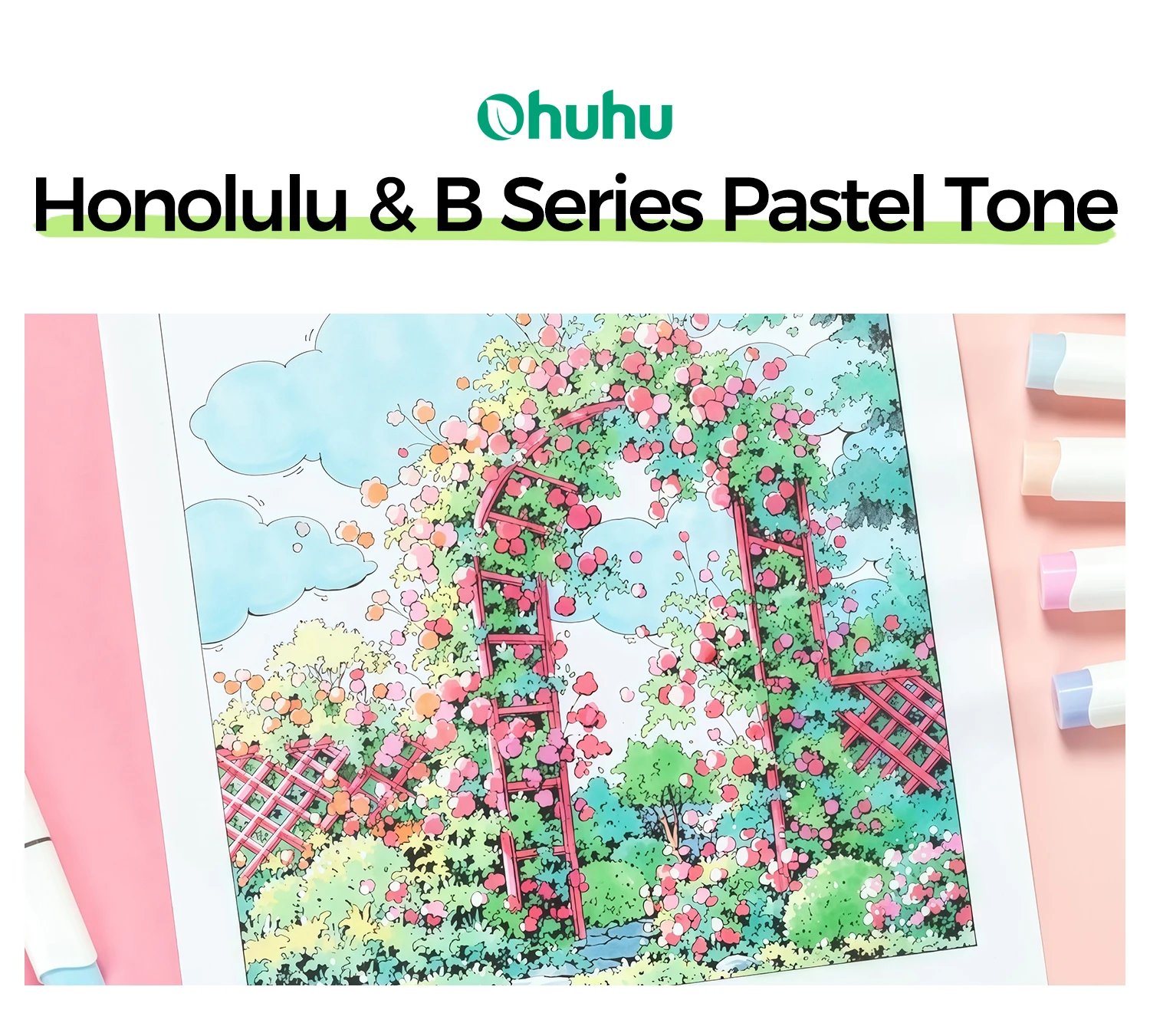 Ohuhu Honolulu 48 Pastel Colors Marker Pen Set Alcohol Art Markers Refillable Dual Tips Sketching Drawing School Art Supplies Ohuhu Honolulu 48 Pastel Colors Marker Pen Set Alcohol Art Markers Refillable Dual Tips Sketching Drawing School Art Supplies