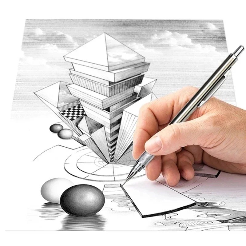 Mechanical Pencil Set Full Metal – Professional Art Drawing Automatic Pencil with Leads, Smooth Writing Sketching Tool for Office School Students Mechanical Pencil Set Full Metal – Professional Art Drawing Automatic Pencil with Leads, Smooth Writing Sketching Tool for Office School Students
