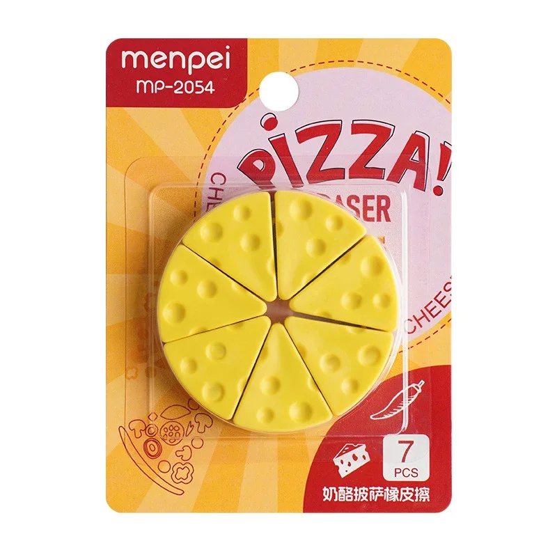 Simulation Cheese Eraser Soft School Supplies Clean Mess Free Stationary Office Student Rubber Eraser For Kids Gift