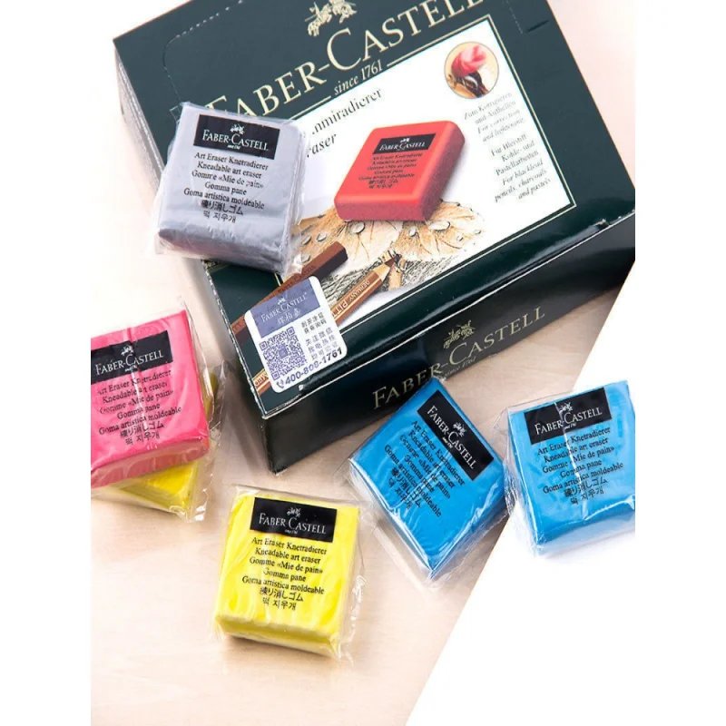 Faber-Castell Kneaded Soft Plasticity Rubber Eraser Wipe Highlight Sketch Painting Design Artist Drawing Stationery Supplies Faber-Castell Kneaded Soft Plasticity Rubber Eraser Wipe Highlight Sketch Painting Design Artist Drawing Stationery Supplies