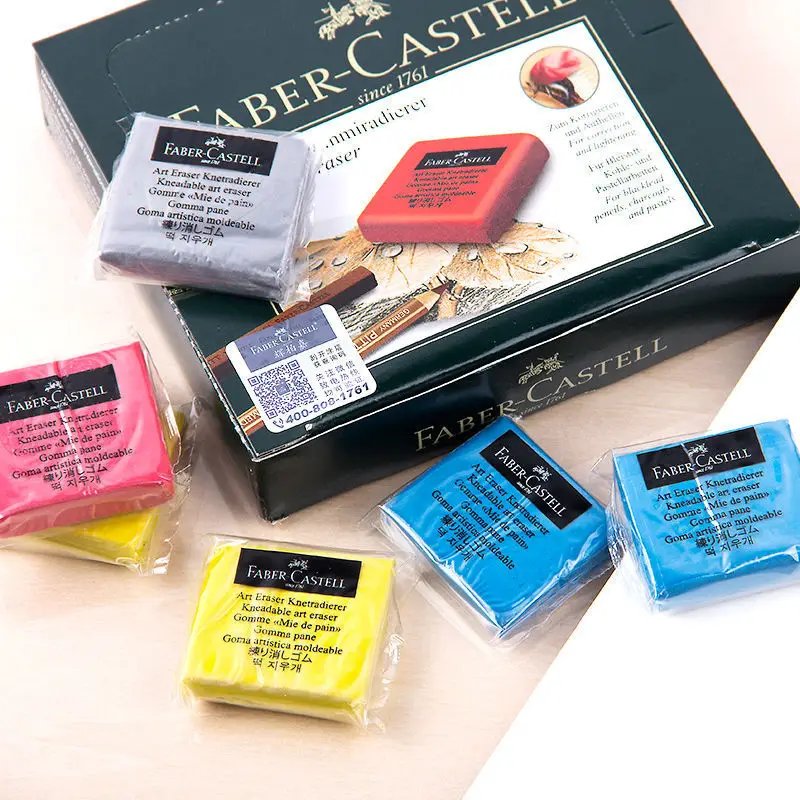 Faber-Castell Kneaded Soft Plasticity Rubber Eraser Wipe Highlight Sketch Painting Design Artist Drawing Stationery Supplies Faber-Castell Kneaded Soft Plasticity Rubber Eraser Wipe Highlight Sketch Painting Design Artist Drawing Stationery Supplies