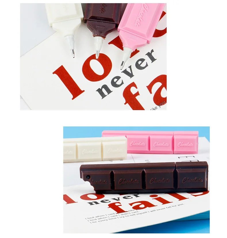 Lytwtw's Cute Kawaii Funny Sweet Lovely Cookie Chocolate Office School Supplies Creative Roller Ballpoint Pen Novelty 1 Piece
