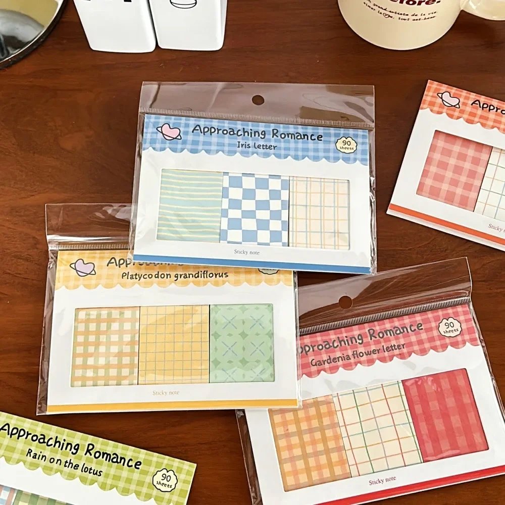 Kawaii Grid Sticky Notes Set, Cute Memo Pads Assorted Colors for Diary Journal Scrapbooking, Stationery Gift for School Office Supplies Kawaii Grid Sticky Notes Set, Cute Memo Pads Assorted Colors for Diary Journal Scrapbooking, Stationery Gift for School Office Supplies
