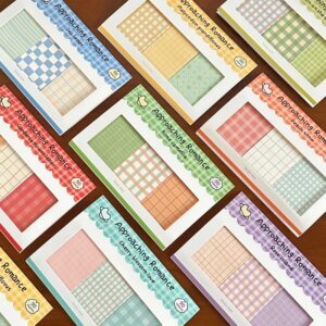 Kawaii Grid Sticky Notes Set
