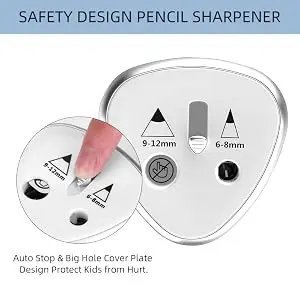 New Two-hole Electric Automatic Pencil Sharpener Switch Pencil Sharpener Home Office School Supplies Stationery Art