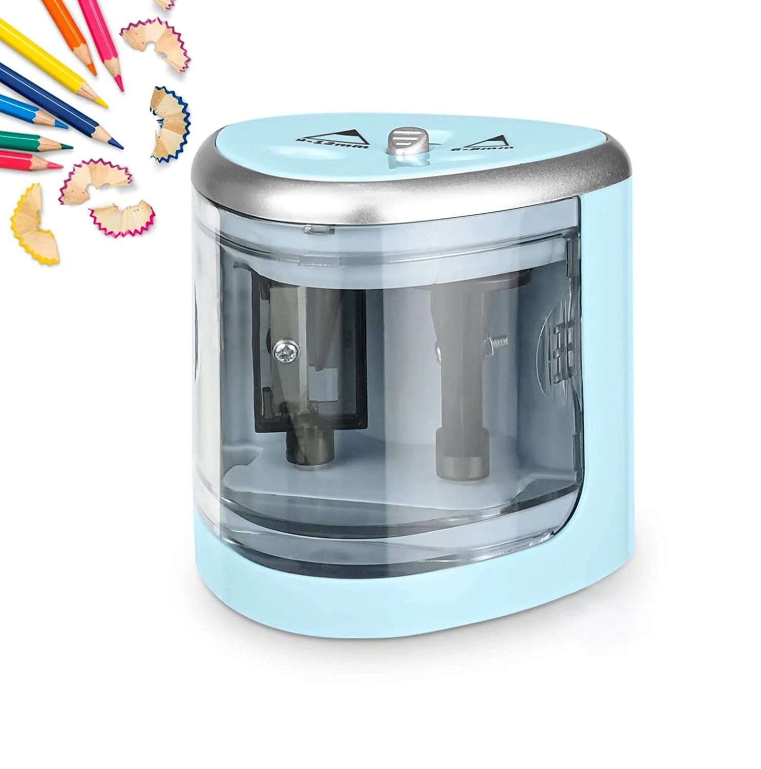 New Two-hole Electric Automatic Pencil Sharpener Switch Pencil Sharpener Home Office School Supplies Stationery Art New Two-hole Electric Automatic Pencil Sharpener Switch Pencil Sharpener Home Office School Supplies Stationery Art